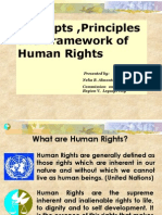 Concepts, Principles and Framework of Human Rights