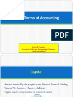 Basic Terms of Accounting