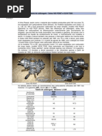 Tabela de Calibragem - Dados Tecnicos