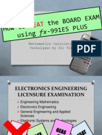 How to BEAT the BOARD EXAM using fx-991ES PLUS calculator