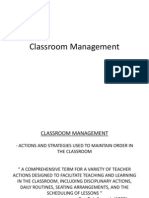Topic 1 Classroom Management