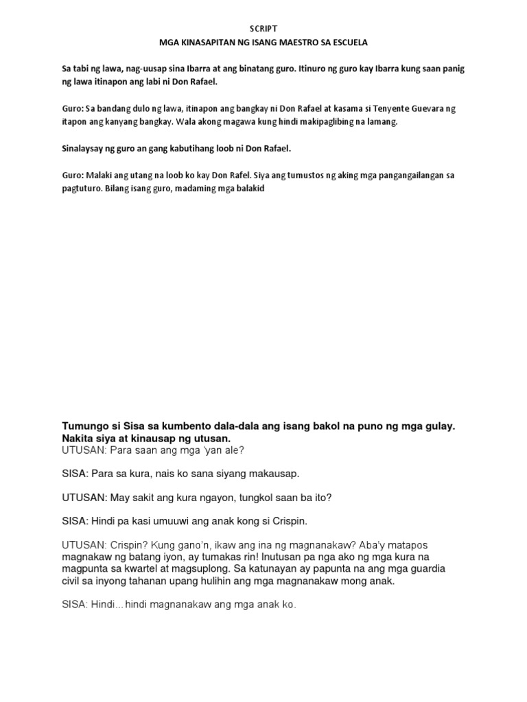Noli Script | PDF