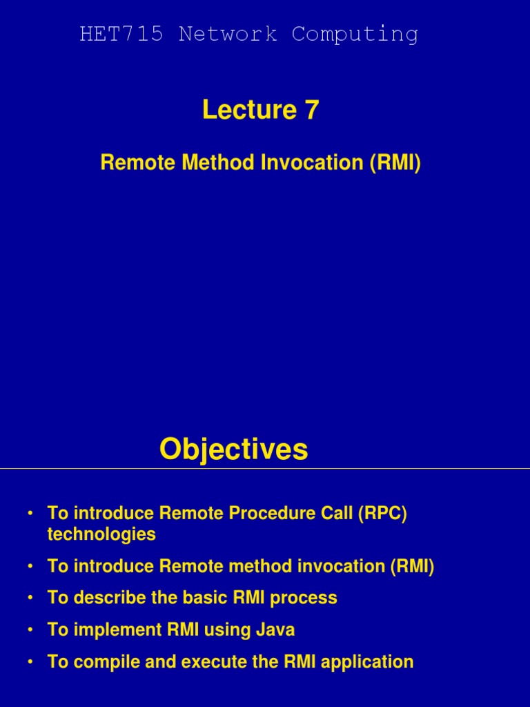 Understanding Java RMI Basics | PDF | Java (Programming Language ...