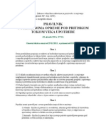 Pravilnik o Pregledu Opreme Pod Pritiskom Tokom Veka Upotrebe