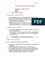 Form 2 Science Chapter 8 Support and Movement