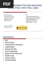 Download RS-232 FPGA based transmitter and receiver using VHDL code by vidhi patel SN160211360 doc pdf
