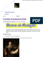 O Caráter Da Pregação de Paulo - Portal Da Teologia PDF