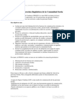 Legislacion y Derechos Linguisticos de La Comunidad Sorda