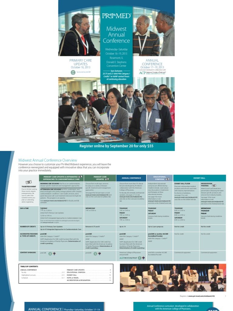 Pri-Med Midwest Full Conference Brochure | PDF | Opioid | Screening ...