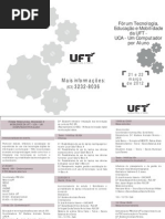377 - I Fórum deTecnologia e Educação de UFT - folder