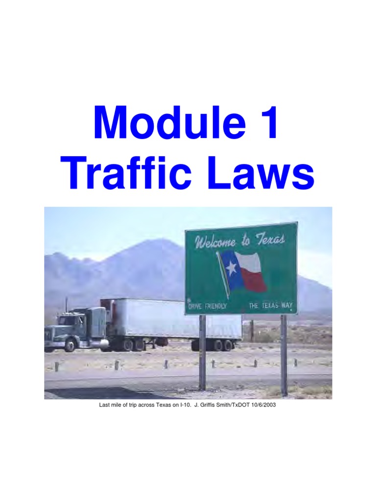 01 Module 1 Traffic Laws 1 1 Identity Document Driver's License