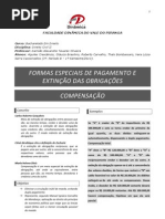 CIVIL II - Trabalho Compensação - 3º Período B