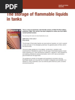 The Storage of Flammable Liquids in Tanks