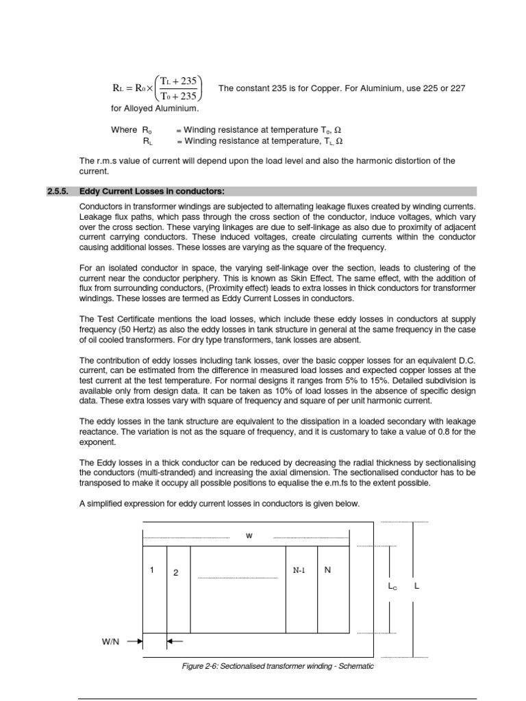Eddy Current Losses in Transformer Windings | PDF | Electrical ...