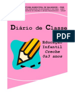 Diario de Aprendizagem Educação Infantil PDF