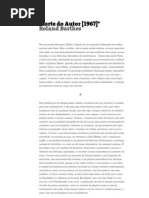 Morte Do Autor - Roland Barthes