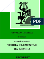 compêndio de teoria elementar da música - osvaldo lacerda