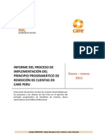 Informe Rendicion de Cuentas CARE Peru - Enero-Marzo 2011
