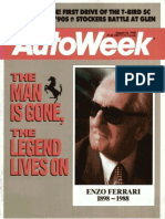 Aug. 22, 1988 Autoweek - The Death of Enzo Ferrari