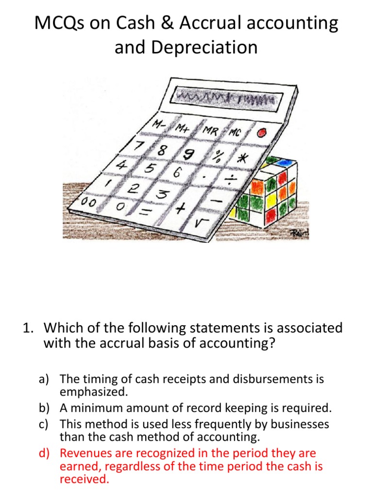 MCQs on Accounting Methods & Depreciation | PDF | Deferred Tax | Debits ...