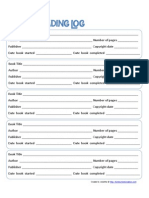 Track Books Read with This Reading Log Template