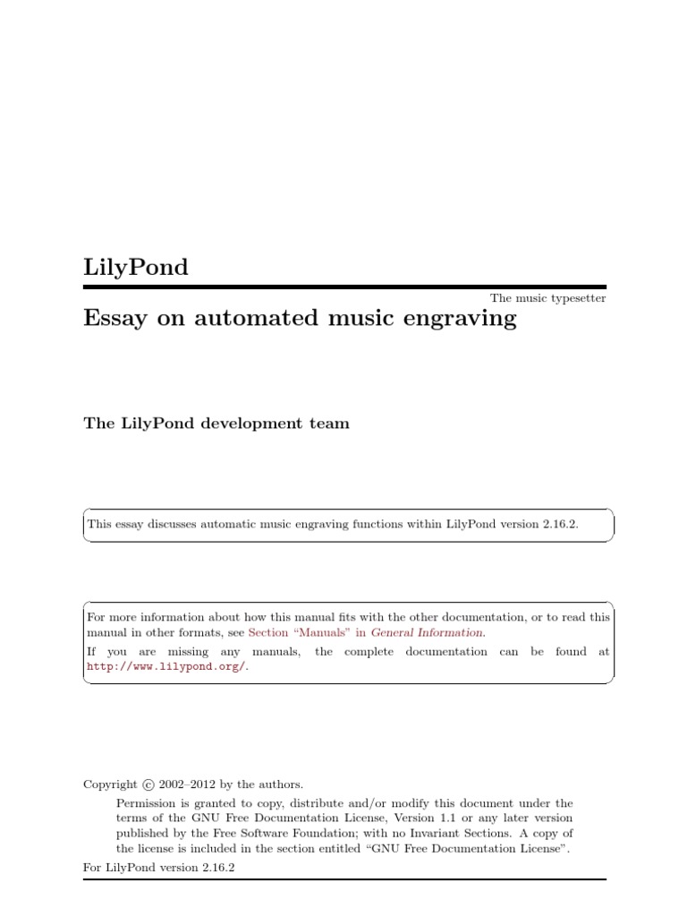 Music notation essay picture