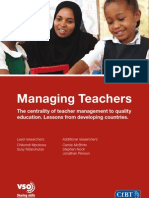 Leading and Managing Teachers
