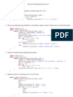 Exercícios de Programação em Java