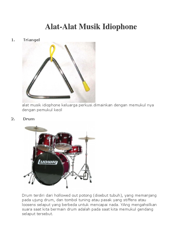 Alat Musik Idhiophone