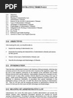 Unit 23 Administrative Tribunals: Structure