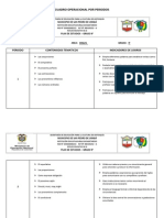 Cuadro Operacional Por Periodos de Ingles