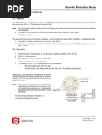 D7050-B6 Smoke Detector Base: Installation Instructions