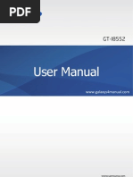 Samsung Galaxy Win User Manual GT I8550/I8552 Jellybean English