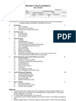 Project Management: Year: IV Semester: I