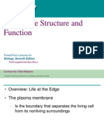 Membrane Structure and Function: Powerpoint Lectures For