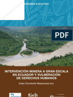 CEDHU&FIDH - Intervención Minera A Gran Escala en Ecuador y Vulneración de DDHH