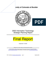 Final Report: The University of Colorado at Boulder