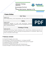 Course Outline of Textile Wet Processing-II With Lab