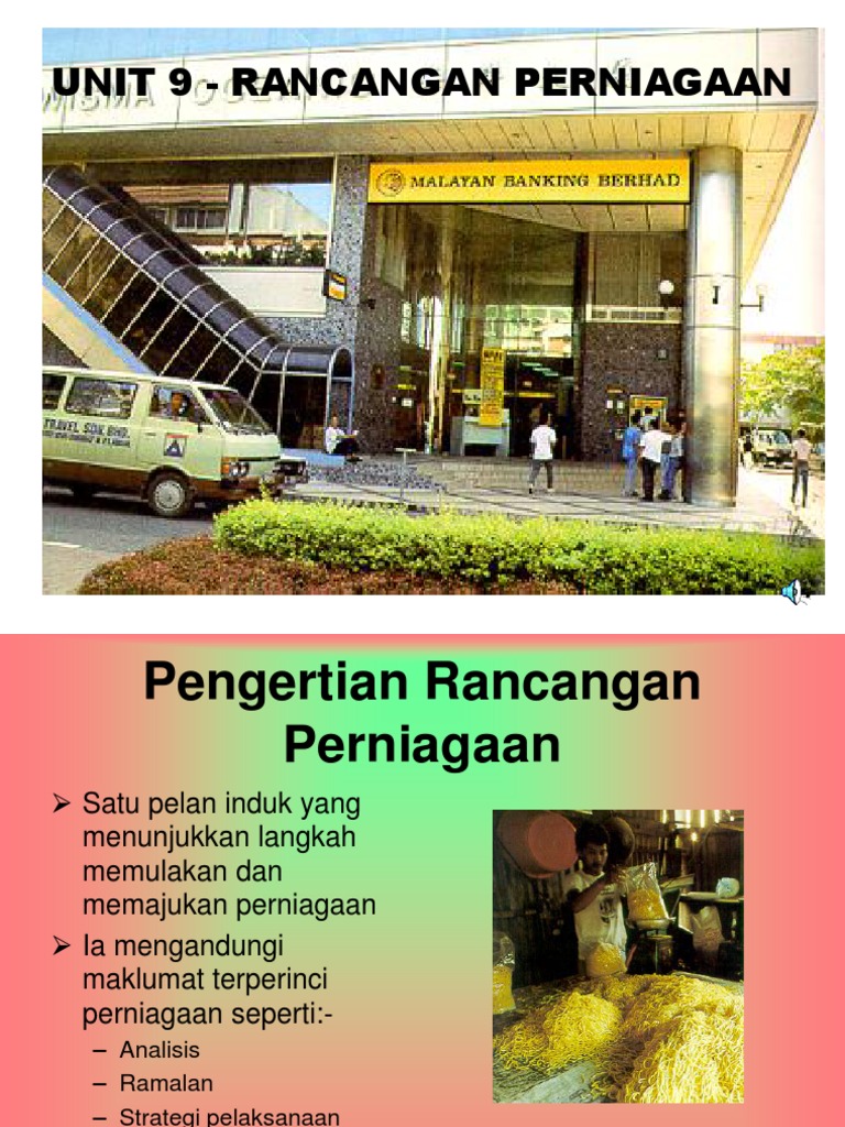 Unit 9 - Rancangan Perniagaan