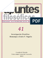 Apuntes Filosóficos Nº41 Vol. 21 2012