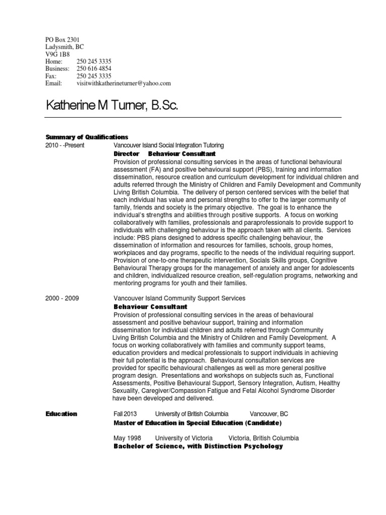 Curriculum vitae examples pdf picture