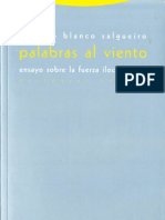 Antonio Blanco Salgueiro Palabras Al Viento Ensayo Sobre La Fuerza Ilocucionaria 2004