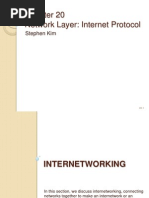 Network Layer: Internet Protocol: Stephen Kim