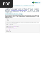 Hopfield Three Neuron Design: Network Design Using Matlab (Sample Assignment)