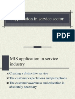 Application in Service Sector