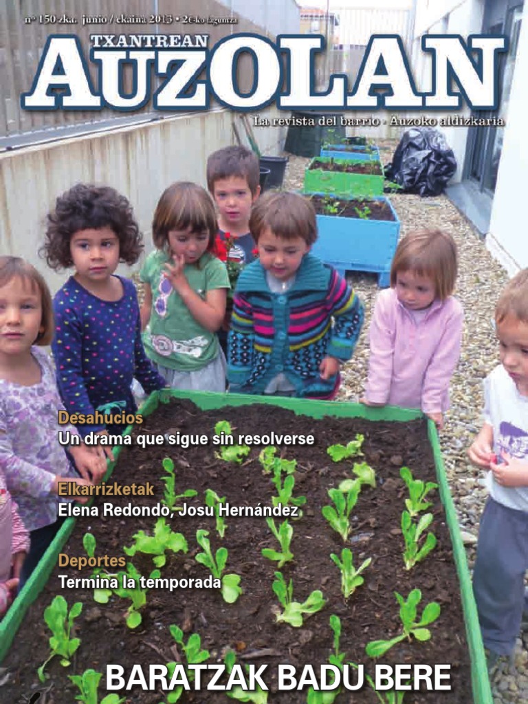 Txantrean Auzolan 150 Ekaina Junio 2013 PDF Jardín de infancia