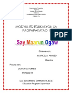 Say Maong Ya Ogaw-Module (Pangasinense)