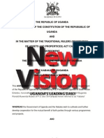 Buganda Agreement NEW VISION - 2013