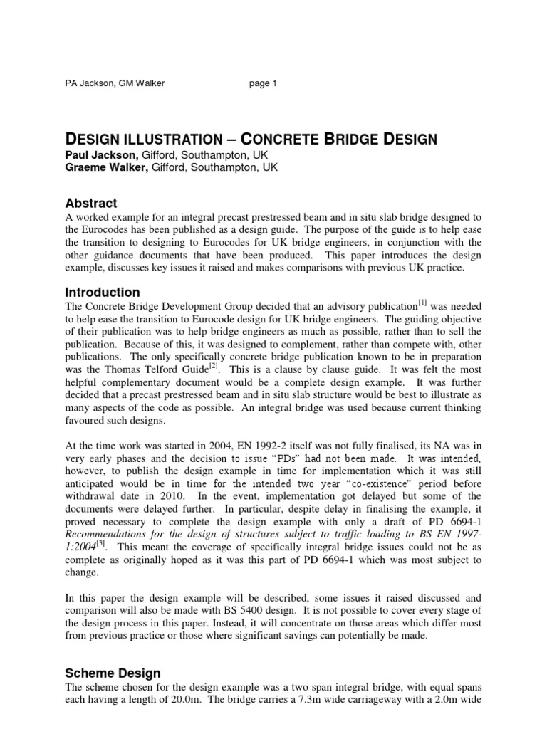1 4 6 Design Illustration Concrete Bridge Design | PDF | Buckling ...