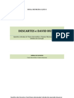 Descartes e David Hume - Questões Exames Nacionais e Critérios de Correção